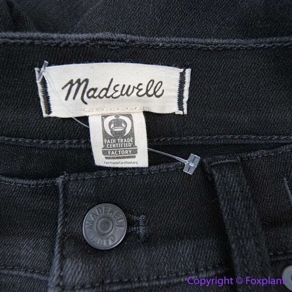 NEW Madewell‎ Kick Out Crop Jeans in Black Rinse Wash, 29 - Picture 14 of 14